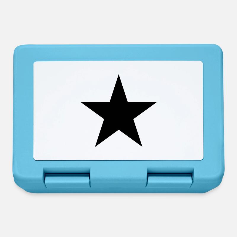 étoile noire black star - Boîte à goûter - bleu saphir