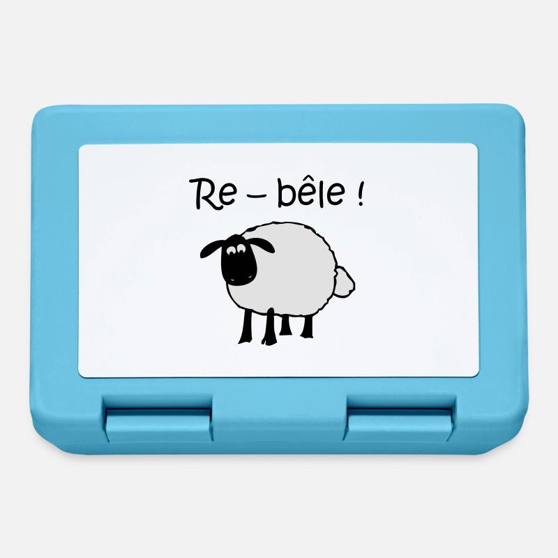mouton-re-bele - Boîte à goûter - bleu saphir