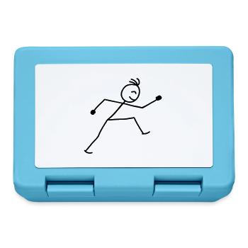 walking_stick_figure_1c - Lunchbox - sapphire blue - Front