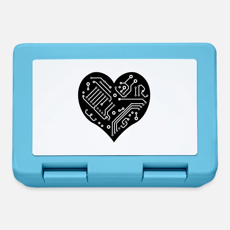 Couer de la technologie - Boîte à goûter - bleu saphir