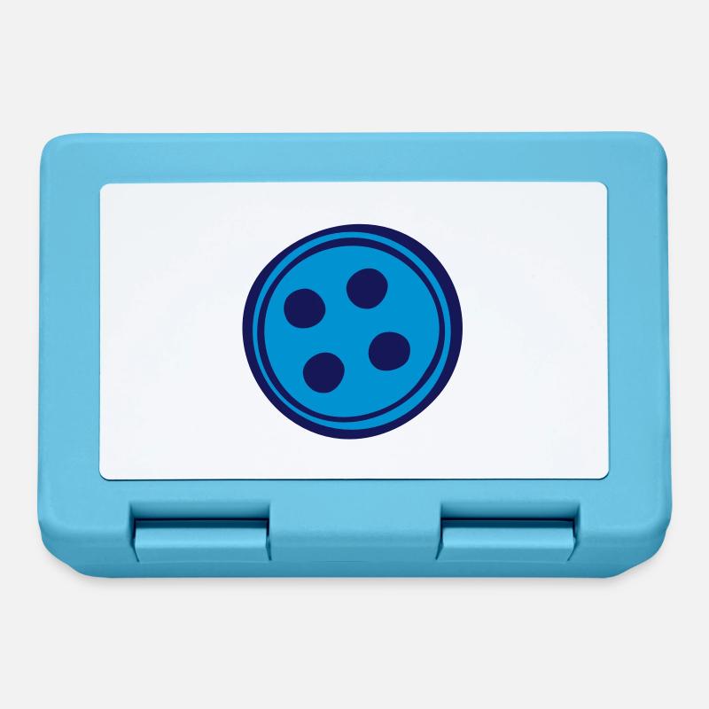 Button - Brotdose - Saphirblau