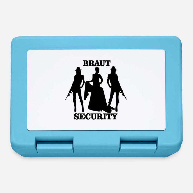braut security - Brotdose - Saphirblau