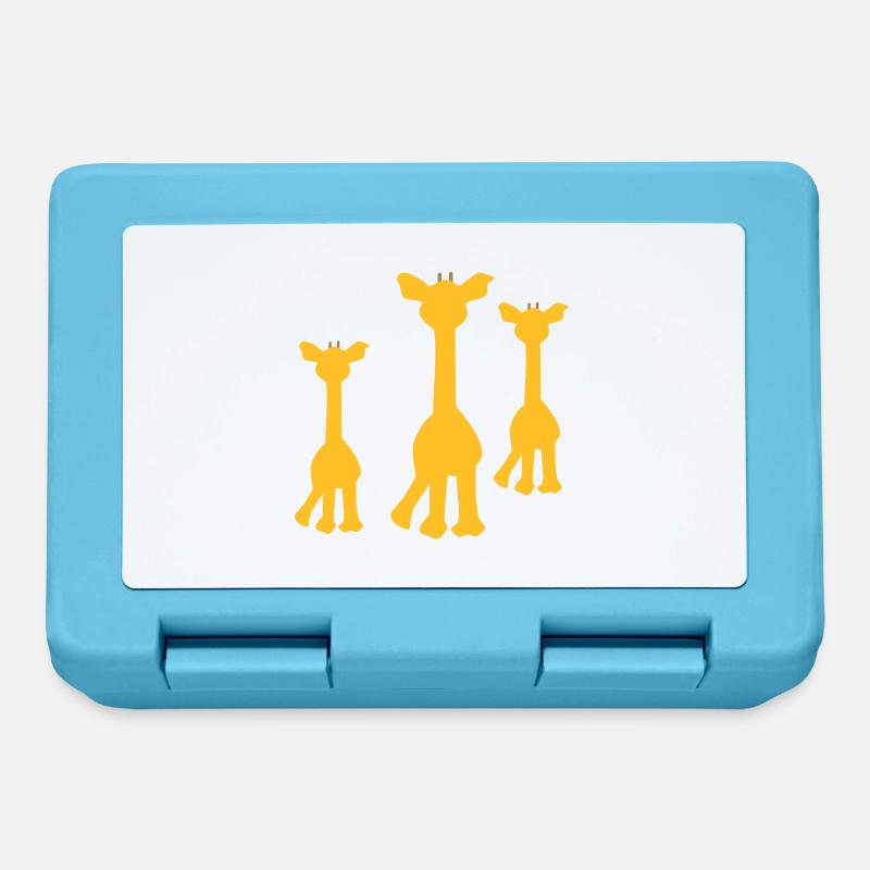 giraffe - Brotdose - Saphirblau