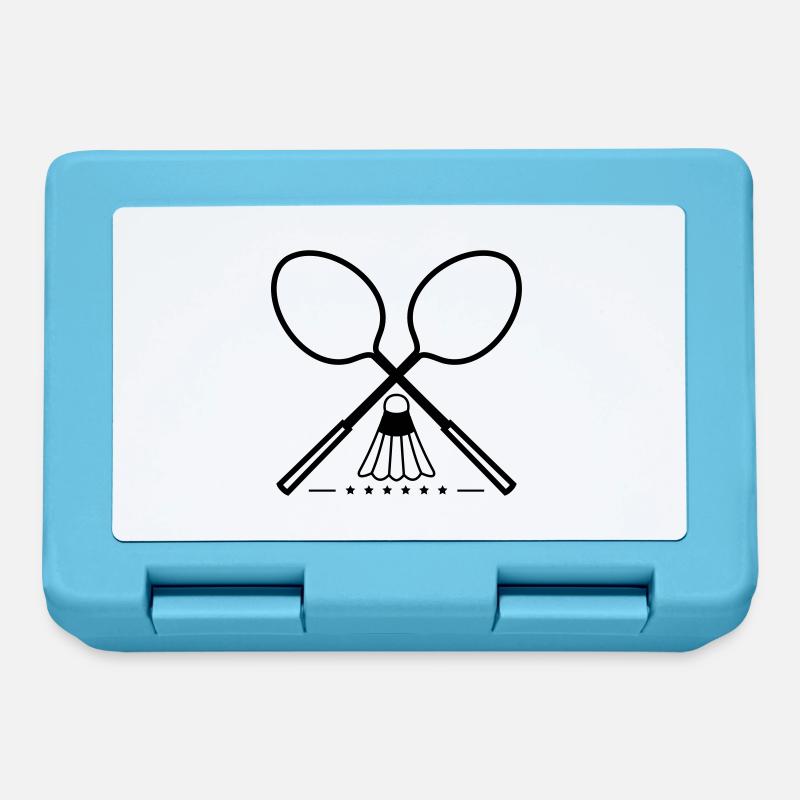 Vector Badminton Sport Design - Lunchbox - sapphire blue