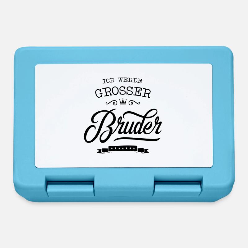 ich werde grosser bruder - Brotdose - Saphirblau