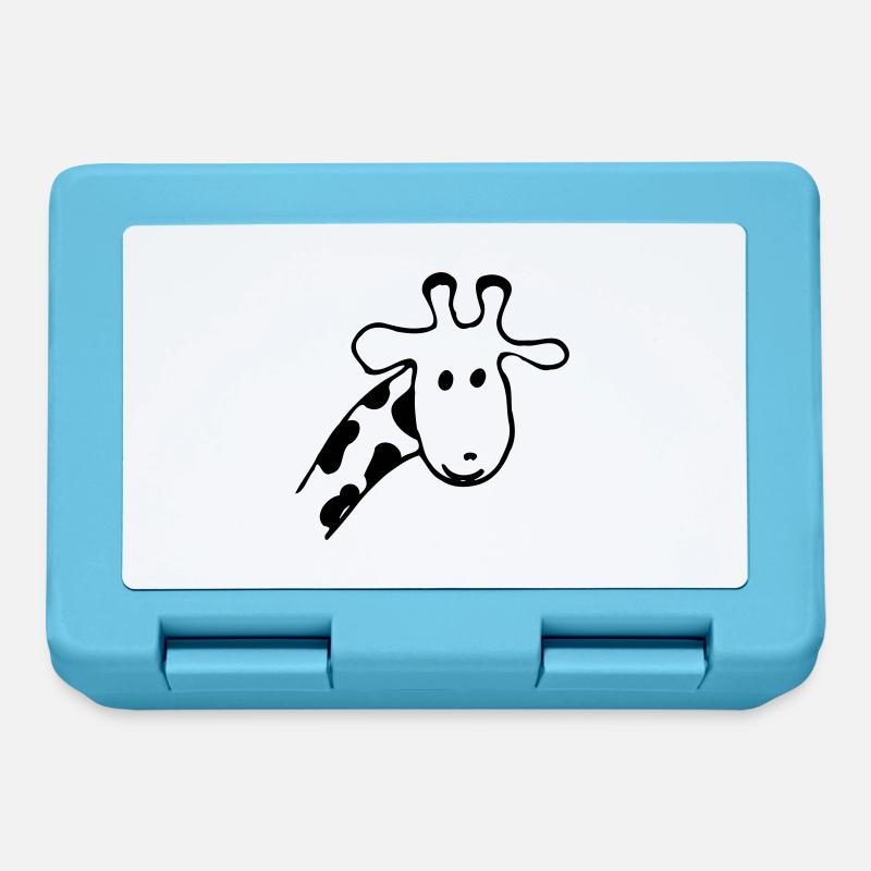 giraffe - Lunchbox - sapphire blue