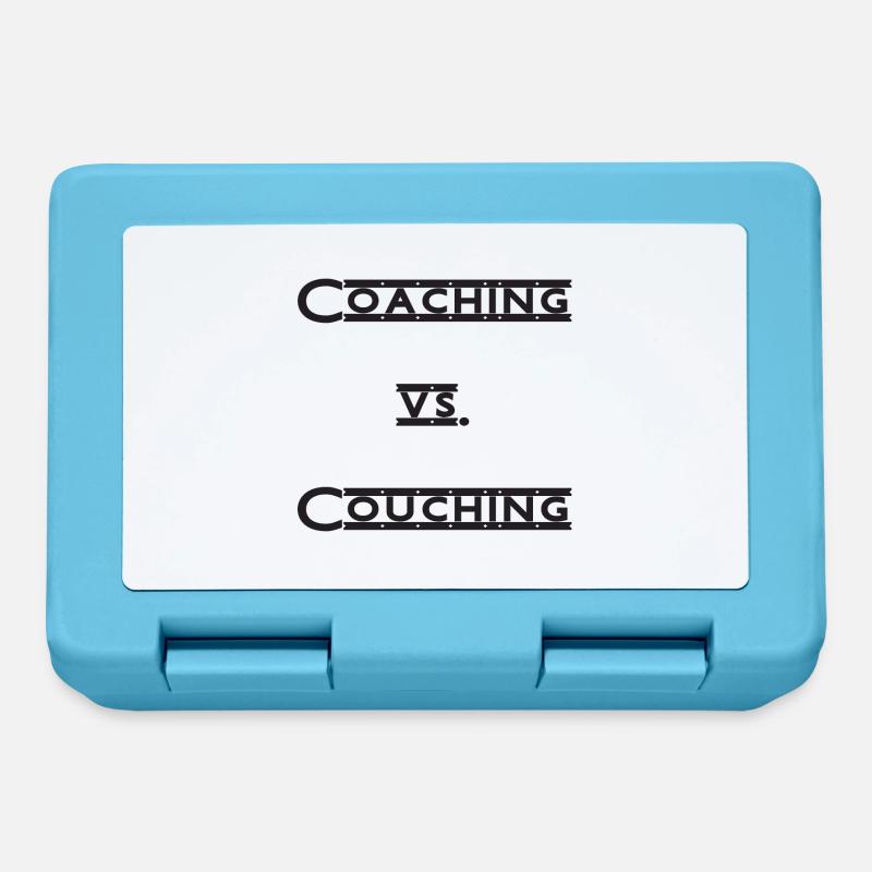 coaching vs. couching - Brotdose - Saphirblau