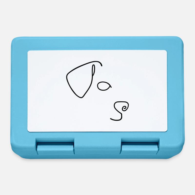 minimal labrador retriever - Lunchbox - sapphire blue