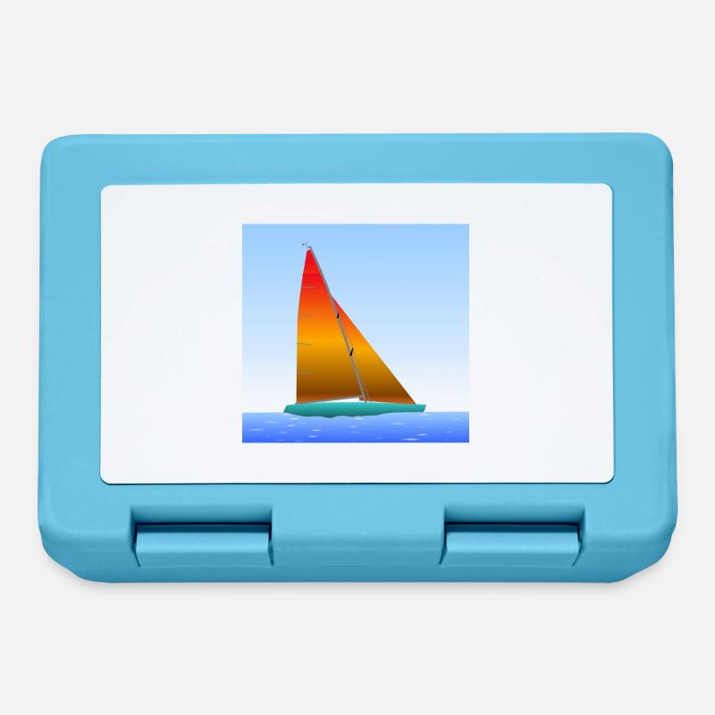 Segelschiff - Brotdose - Saphirblau