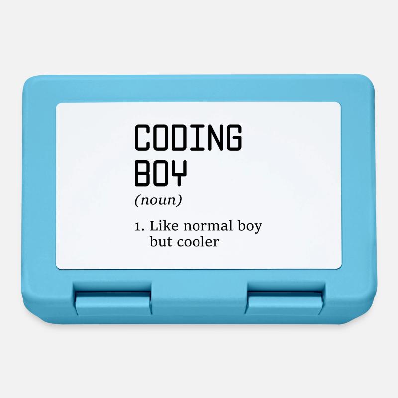Coding Boy Definition Noun Software Developer Prog - Brotdose - Saphirblau