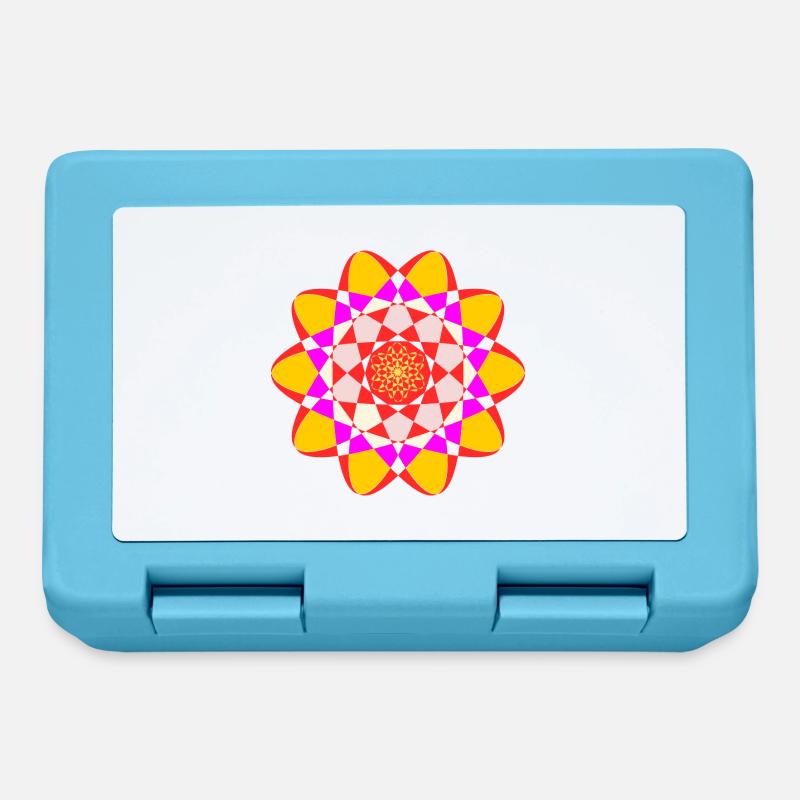 Mandala - Brotdose - Saphirblau