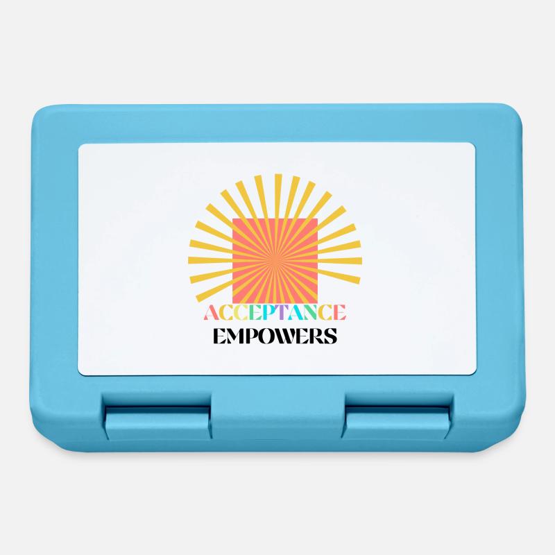 Acceptance Empowers - Lunchbox - sapphire blue