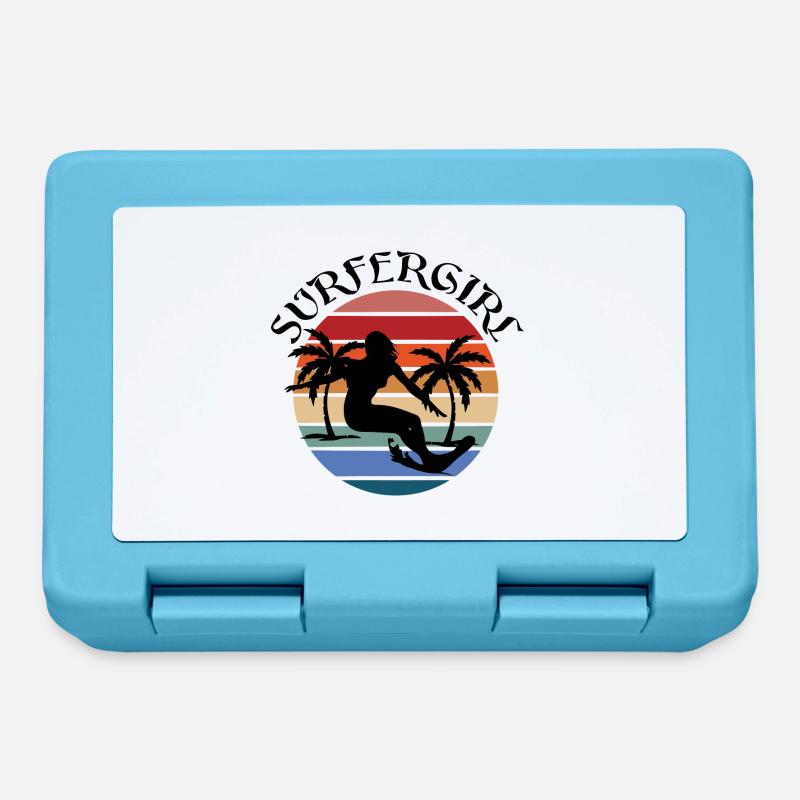 Surfing Surfboard Surfer Geschenksidee - Brotdose - Saphirblau