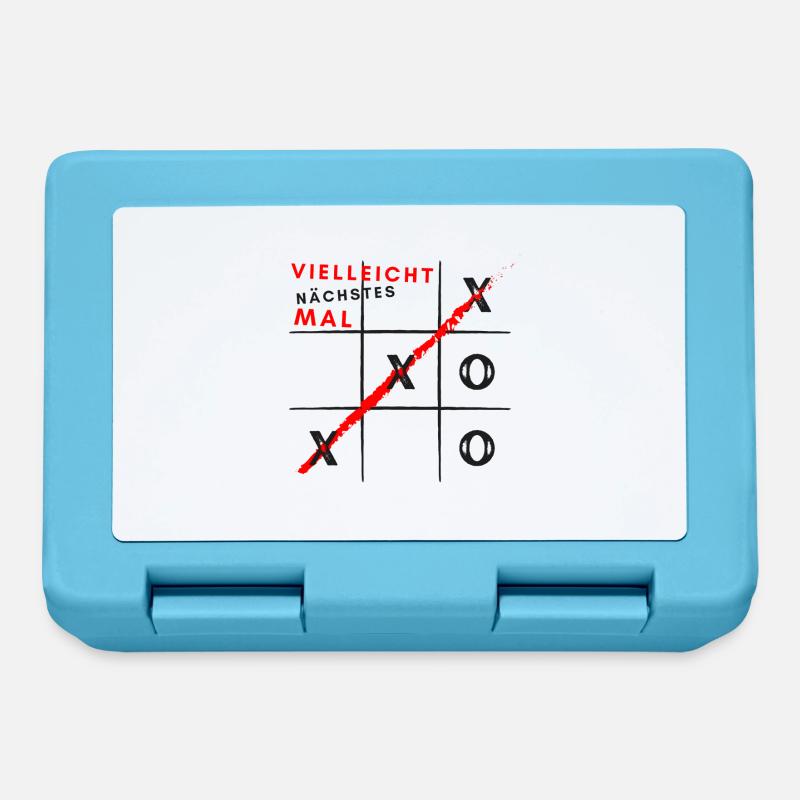 tic tac toe - Brotdose - Saphirblau