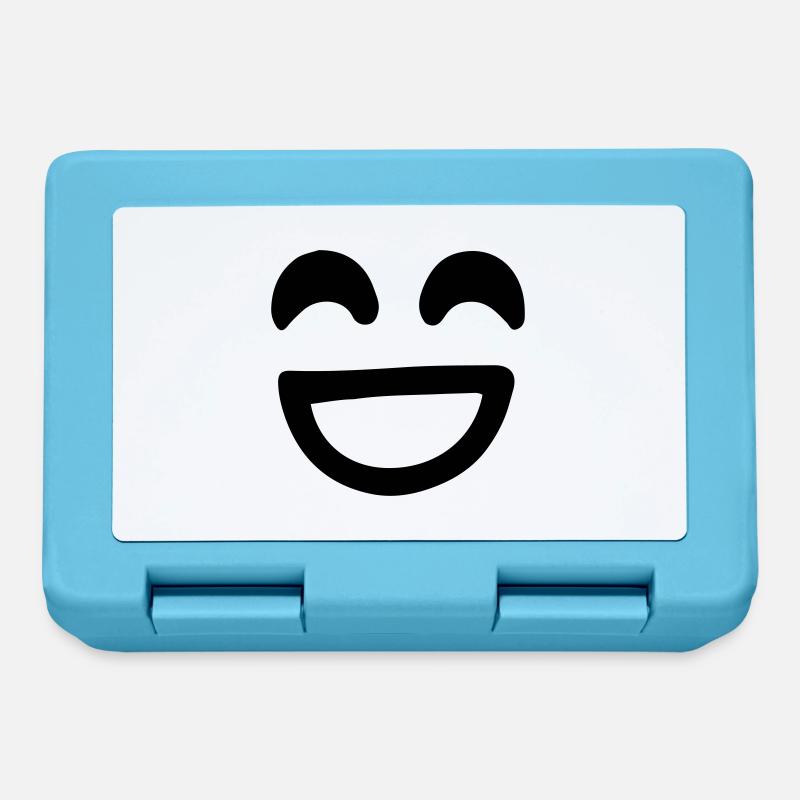 Smile Face Vector - Lunchbox - sapphire blue