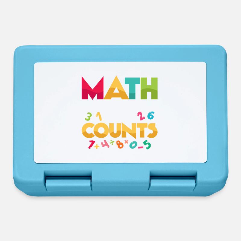 Math Is The Only Subject That Counts Math Teacher - Brotdose - Saphirblau