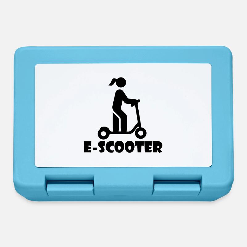 E-Scooter Roller Scooter - Brotdose - Saphirblau