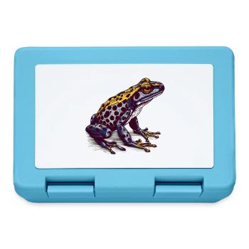 The poisonous poison dart frog lives in the tropics - Lunchbox - sapphire blue - Front