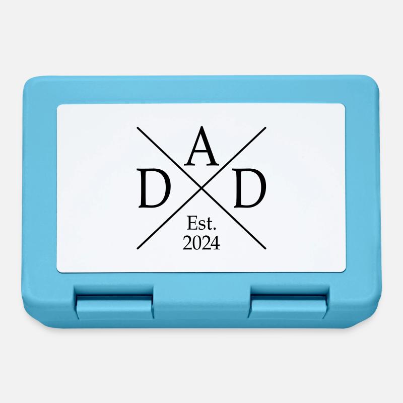 Dad Est. 2024 - Lunchbox - sapphire blue