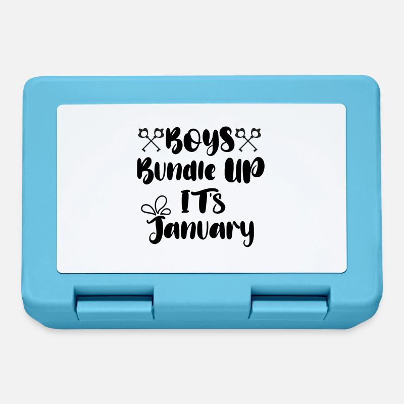 Boys Bundlel bis Januar - Brotdose - Saphirblau