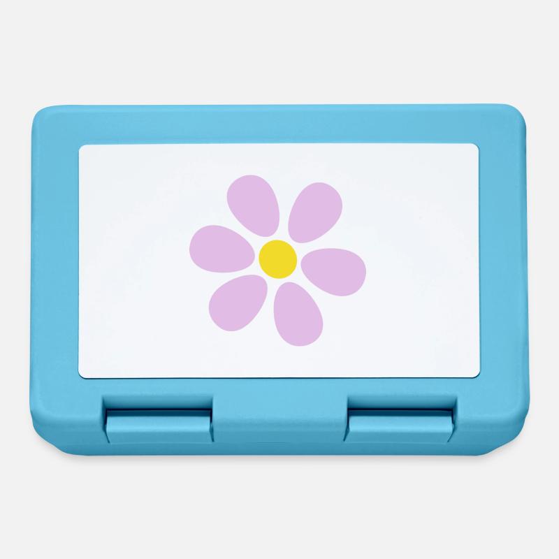 Fleur fleur pastel fleurs fleurs pastel lilas - Boîte à goûter - bleu saphir