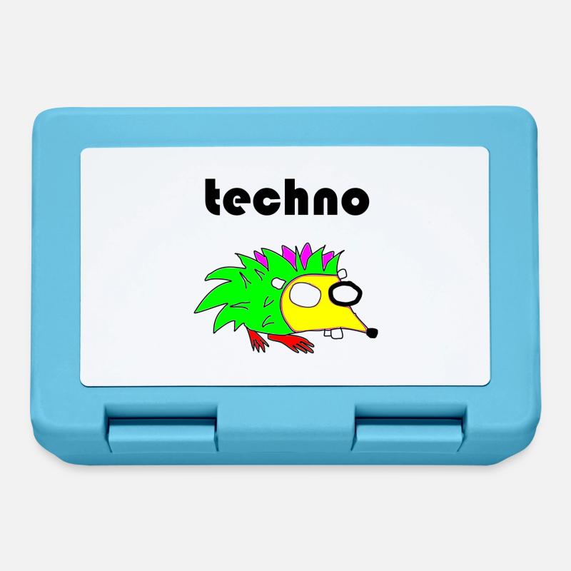 techno igel - Brotdose - Saphirblau