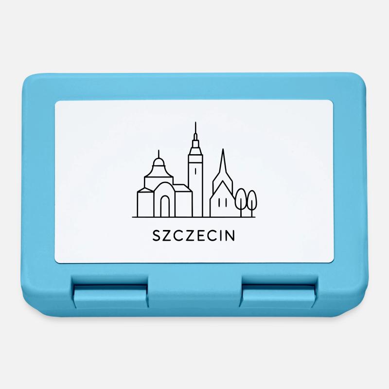 Architecture minimaliste de Szczecin - Boîte à goûter - bleu saphir