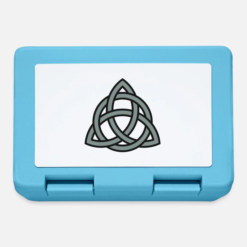 celtic trinity knot - Brotdose - Saphirblau
