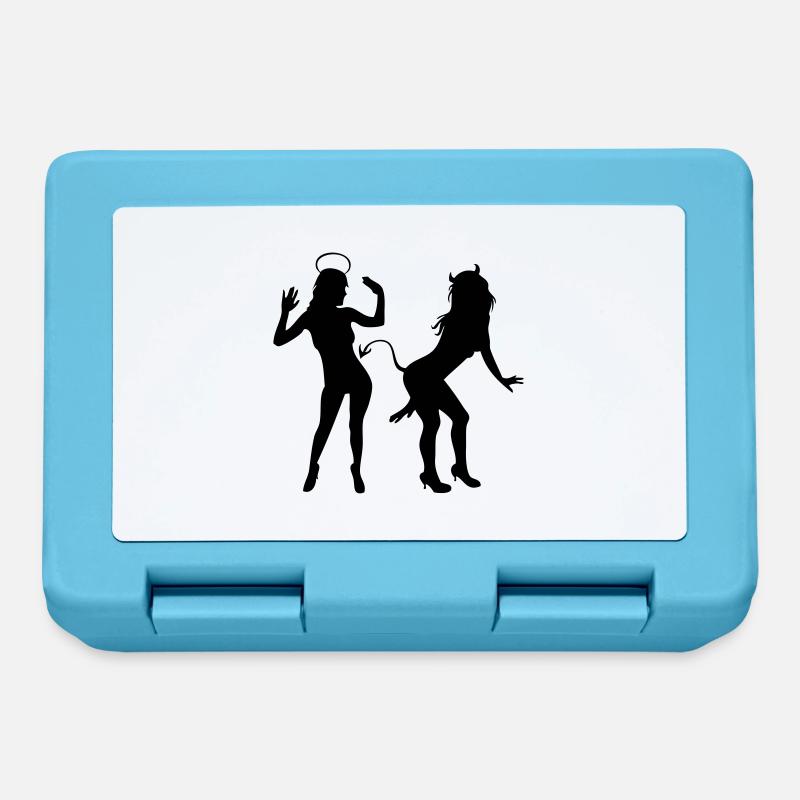 Angel vs Devil - Lunchbox - sapphire blue