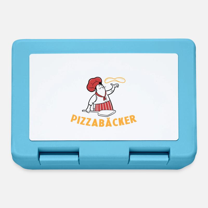 Weltbester Pizzabäcker Pizza Geschenkidee Kochen - Brotdose - Saphirblau