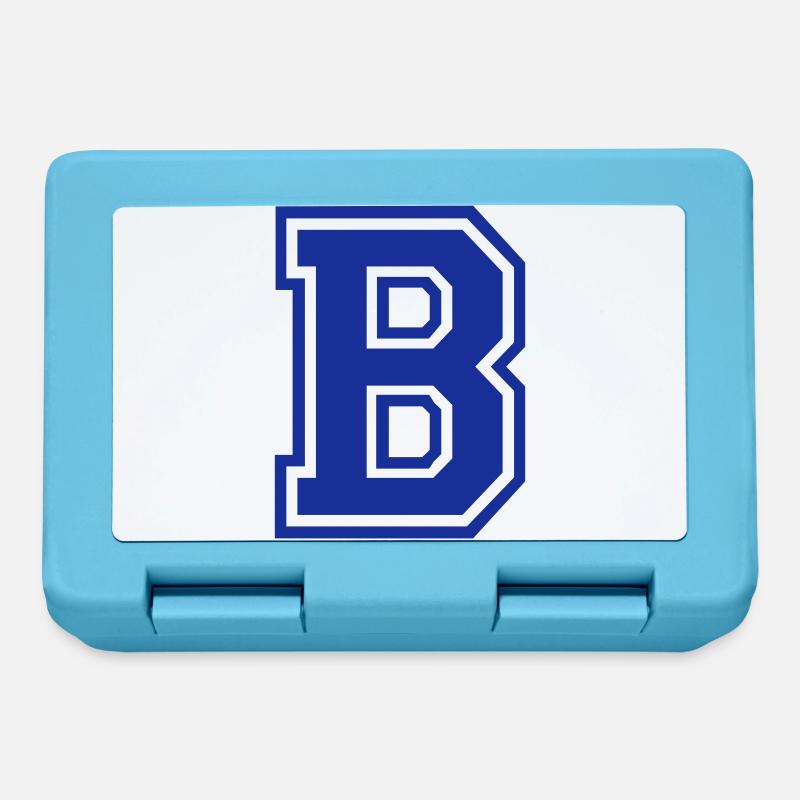 Buchstabe B - Brotdose - Saphirblau