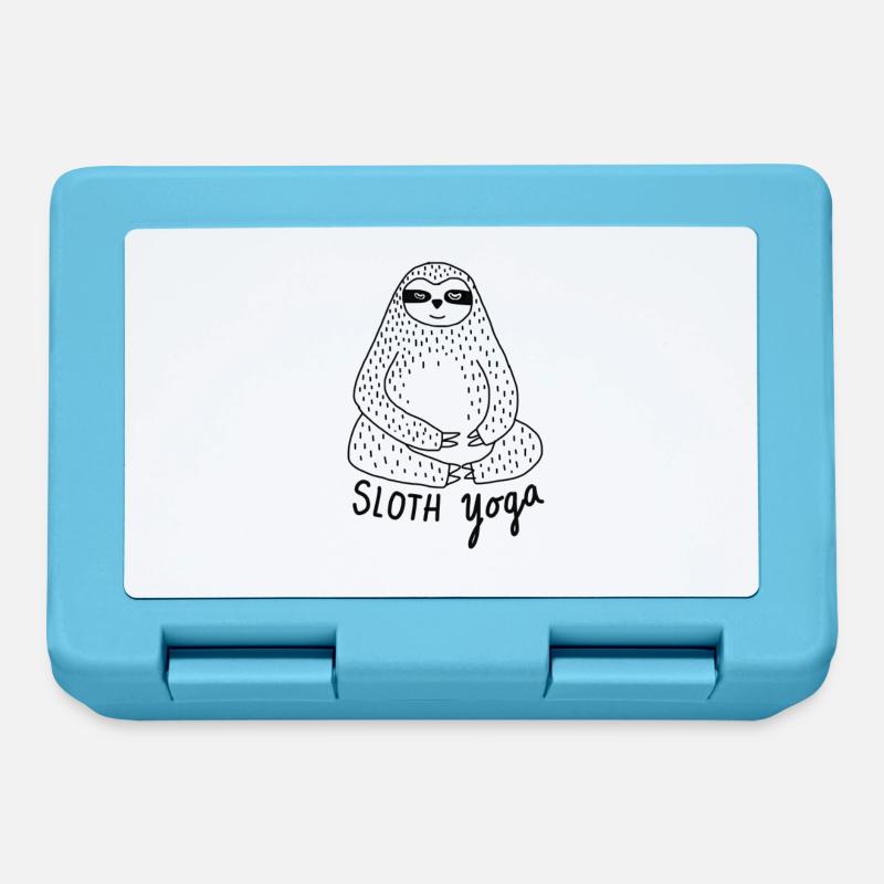 Yoga Sloth - Boîte à goûter - bleu saphir