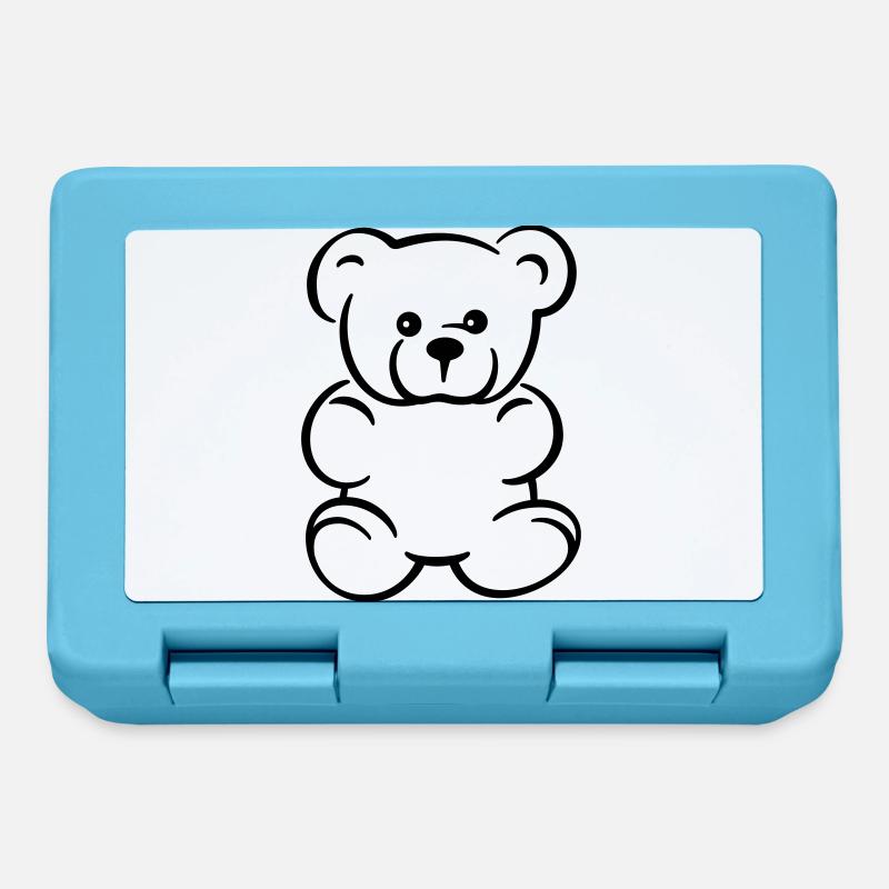 Teddy - Idée de cadeau - Boîte à goûter - bleu saphir