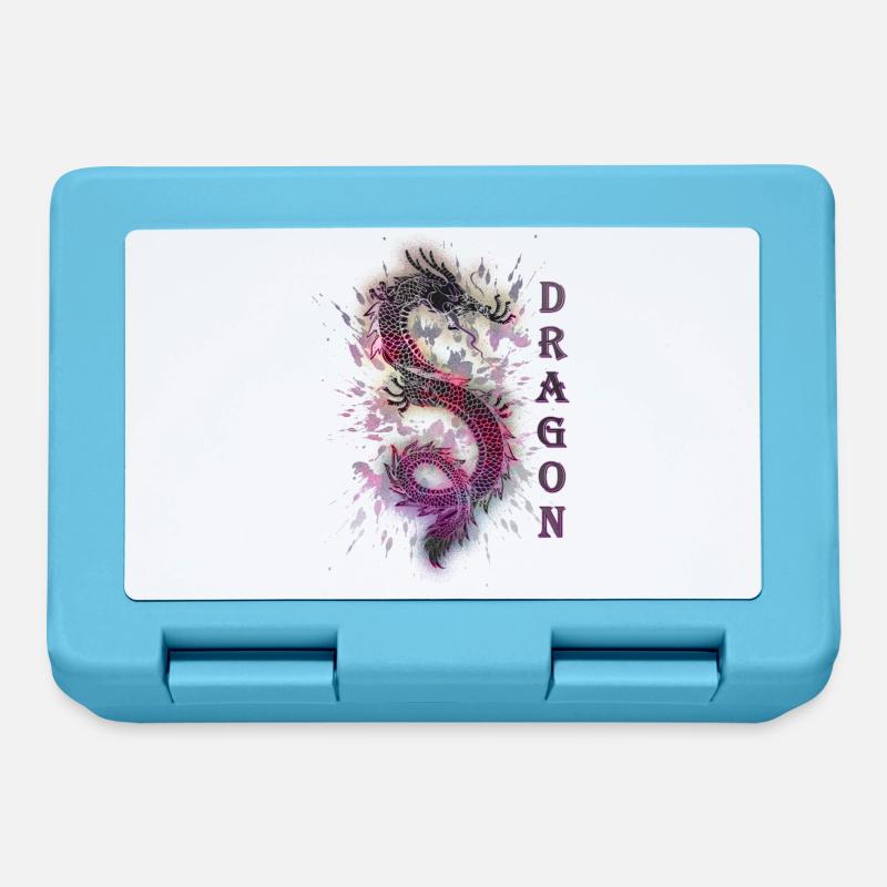 DRAGON DRACHE - Boîte à goûter - bleu saphir