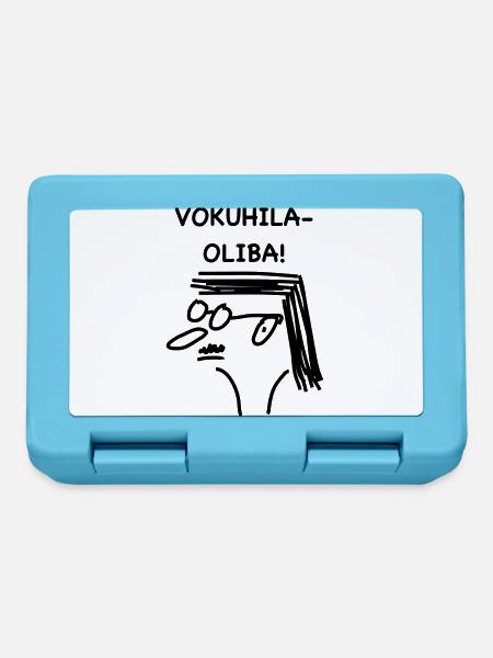 VokuHilaOliba 80er - Brotdose - Saphirblau