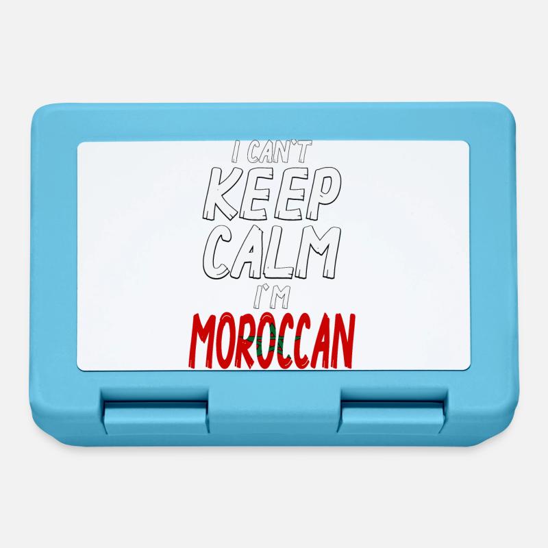 Can't Keep Calm I´m Morrocan - Brotdose - Saphirblau
