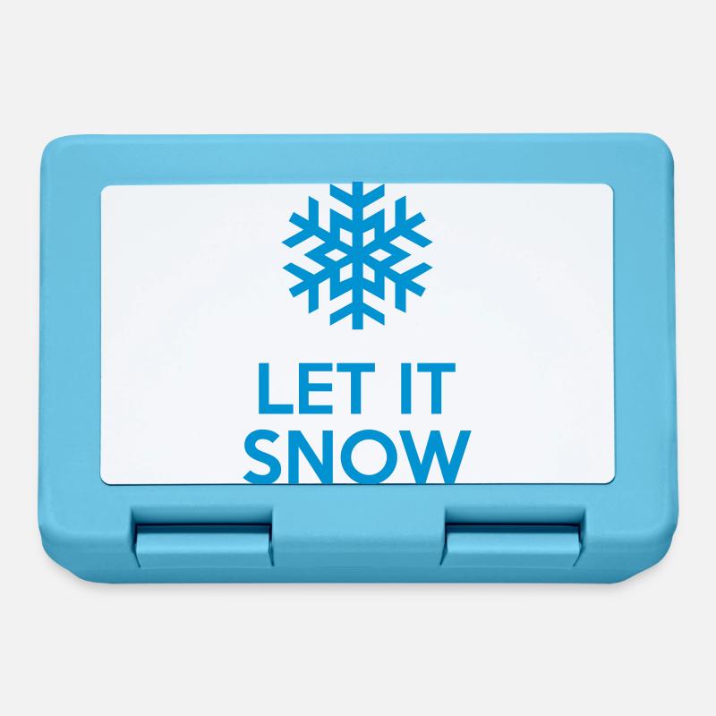 Let It Snow - Lunchbox - sapphire blue