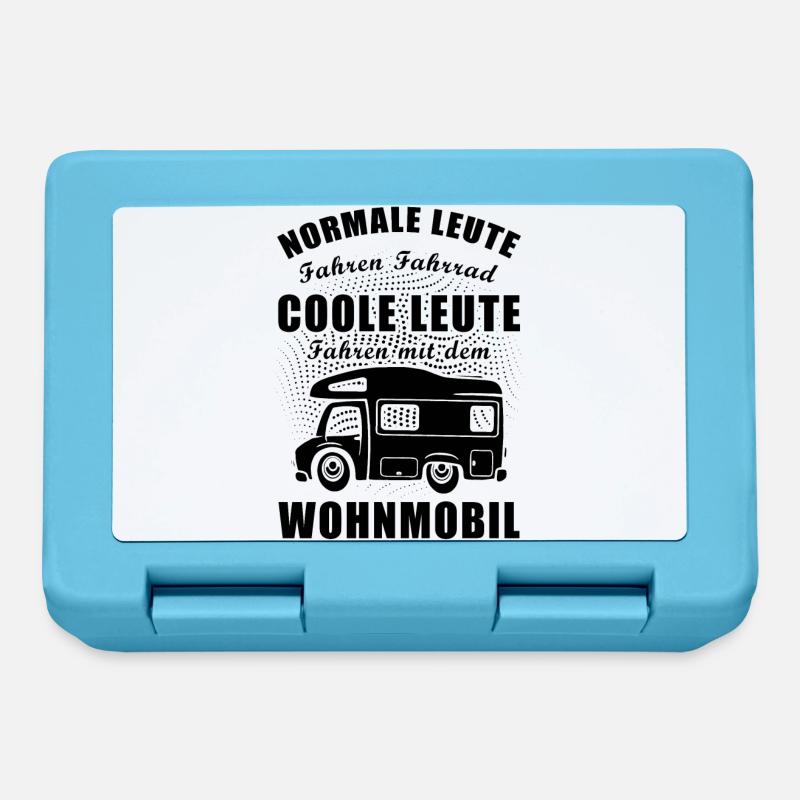 Cooler Spruch Wohnmobil Wohnwagen Geschenkidee - Brotdose - Saphirblau