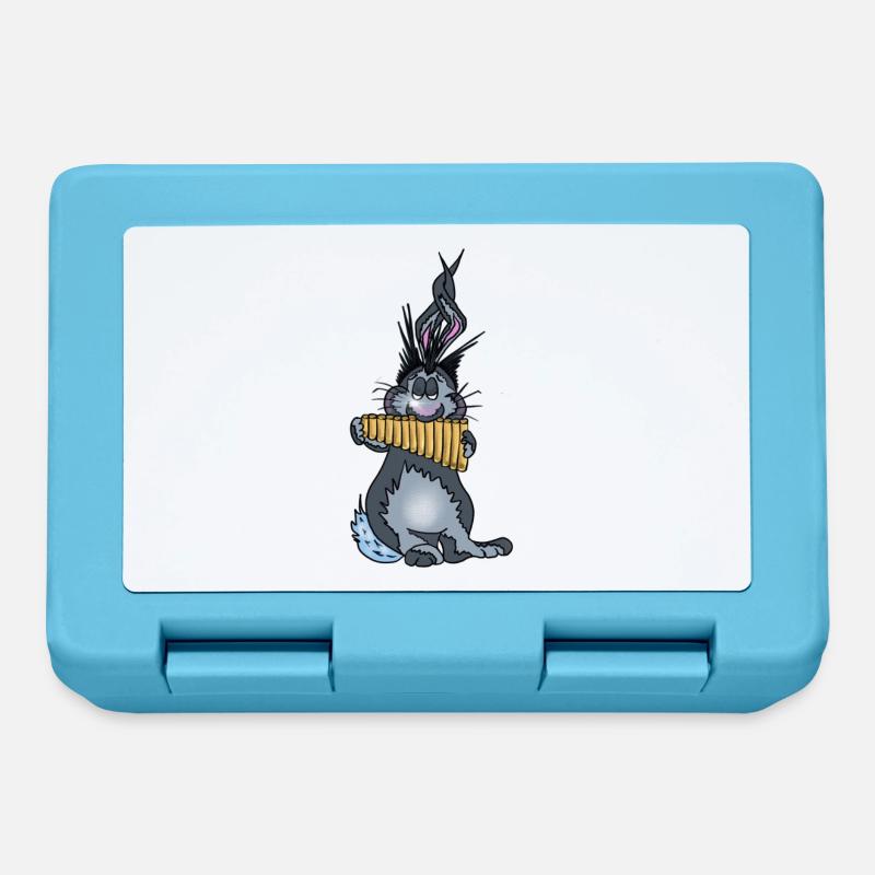 Panpipe lapin - Boîte à goûter - bleu saphir