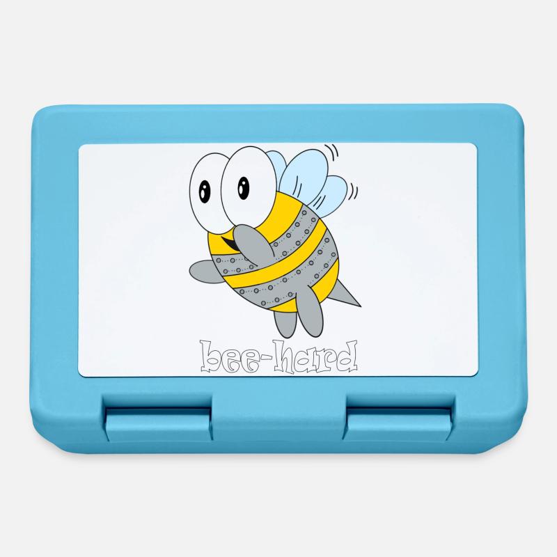 bee hard - Brotdose - Saphirblau