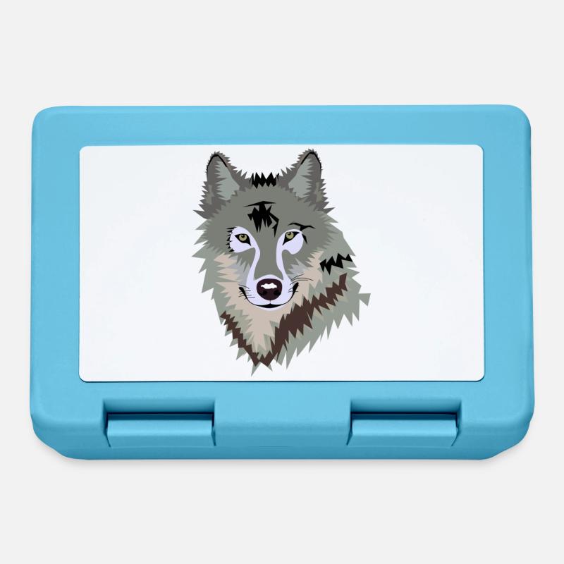Wolf - Brotdose - Saphirblau