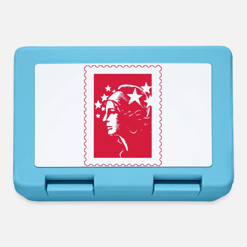 Already stamped (e) - Lunchbox - sapphire blue