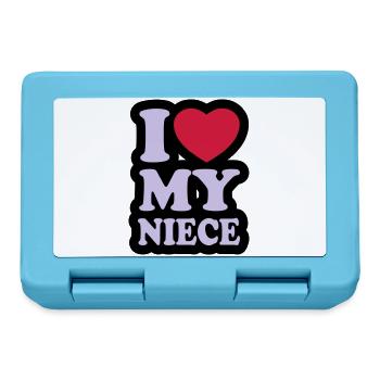 I love my niece - Lunchbox - sapphire blue - Front