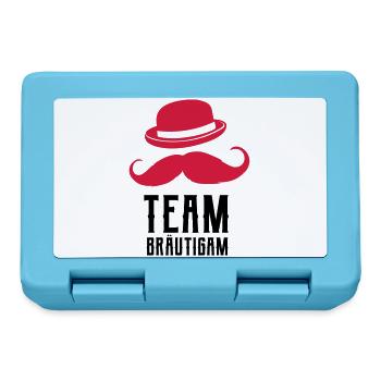 Team Bräutigam, Junggesellenabschied Design - Brotdose - Saphirblau - Vorne