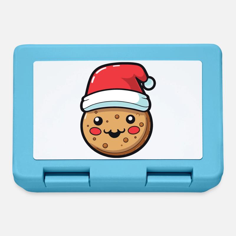 Biscuit Christmas Comic - Lunchbox - sapphire blue