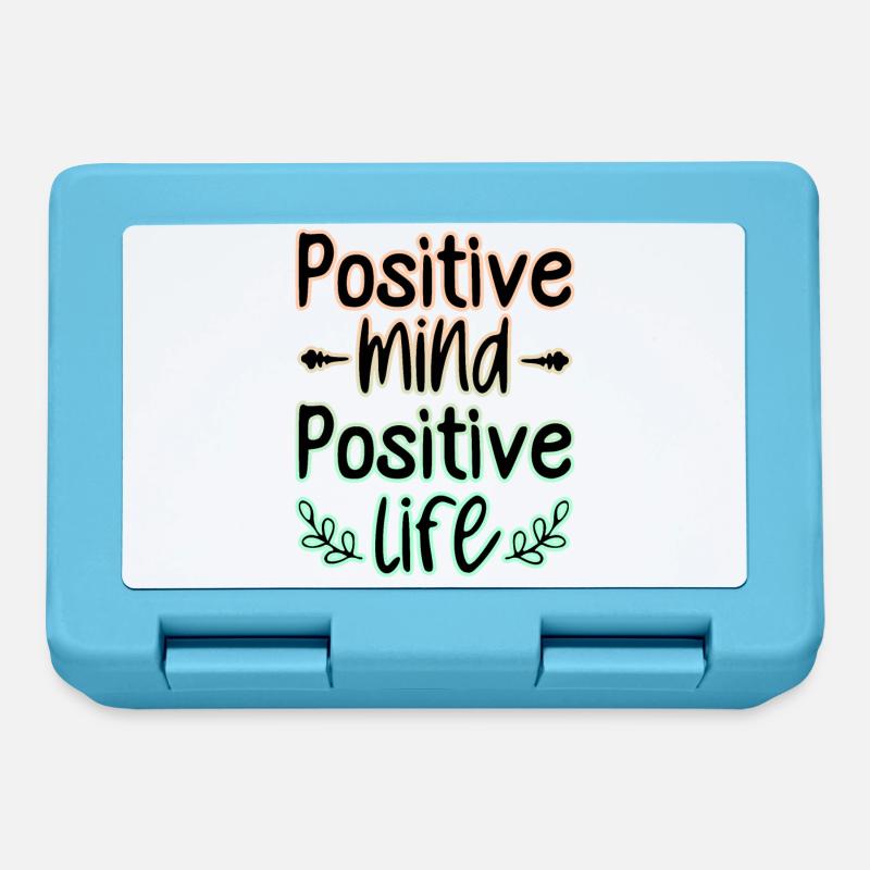 Mentalité Positif 🍀 - Boîte à goûter - bleu saphir
