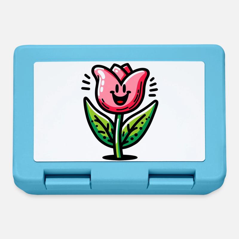 Tulipe - Boîte à goûter - bleu saphir