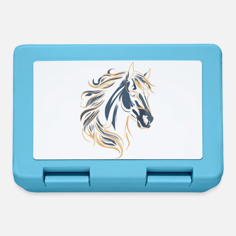 PFERD TATTOO FARBE - Brotdose - Saphirblau