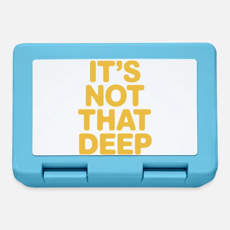 Ce n’est pas si profond - Boîte à goûter - bleu saphir