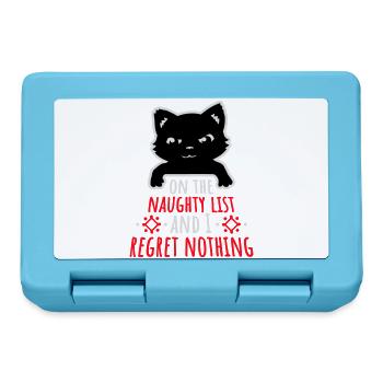 On the naughty list and regret nothing Böse Katze - Lunchbox - sapphire blue - Front